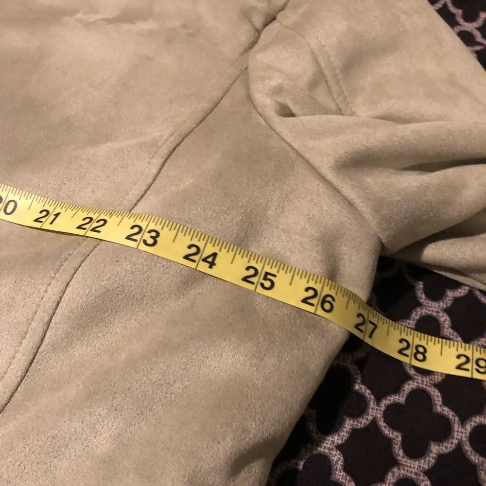 Robert Graham Mens Vegan Faux Suede Cargo Jacket Nickel RGF22R25 Tan XXL K35